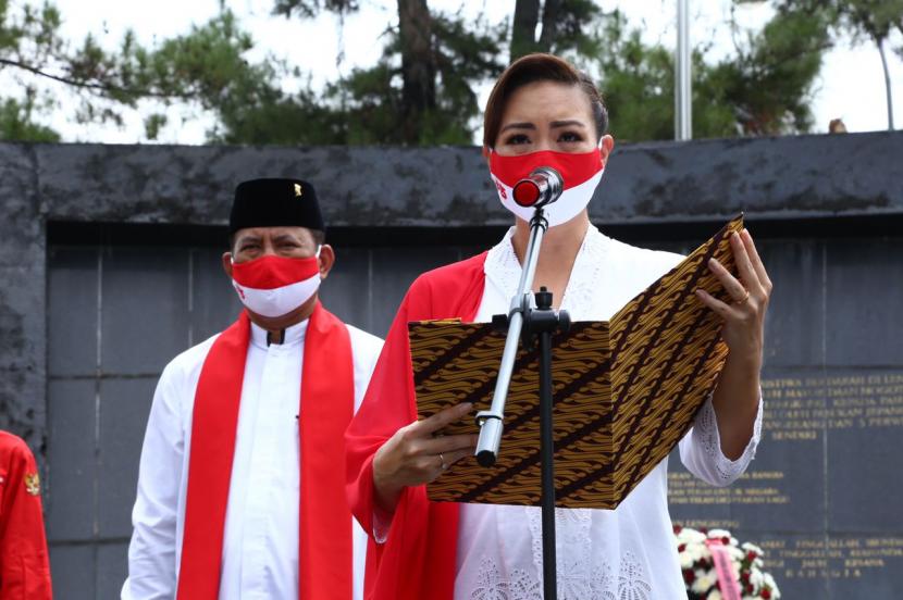 Bakal calon Wakil Wali Kota Tangsel Rahayu Saraswati Djojohadikusumo (kanan).