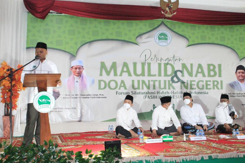 Memperingati Maulid Nabi Muhammad SAW serta mendoakan keselamatan Indonesia, Forum Silaturahmi Hafizh Hafizhah (Fasih) Indonesia menggelar acara Peringatan Maulid Nabi Muhammad 1443 H dan Do