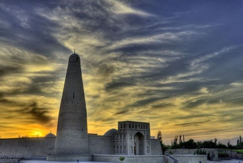 Menara Emin di Xinjiang, Cina.