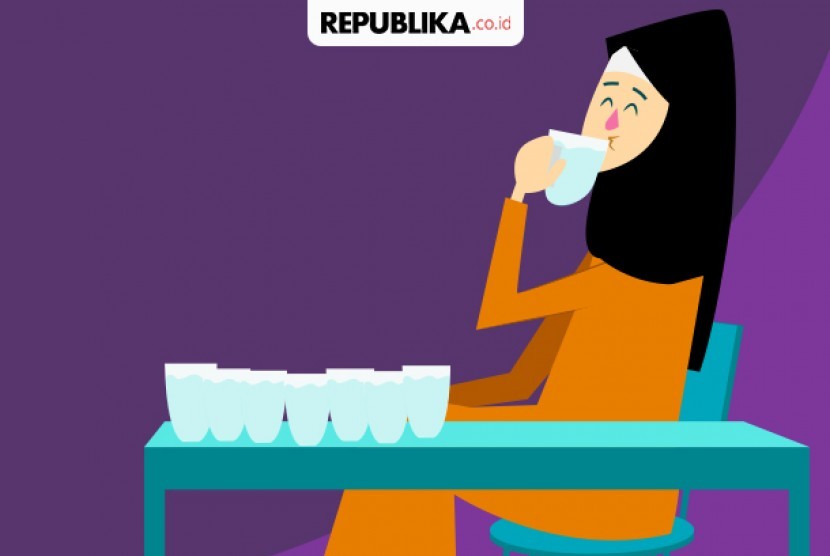 Mencukupi 8 Gelas Air Ketika Puasa