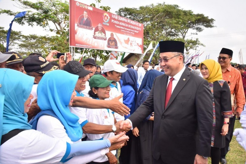 Mendes PDT Eko Putro Sandjojo  menghadriri peringatan Sumpah Pemuda di Klaten (18/10).