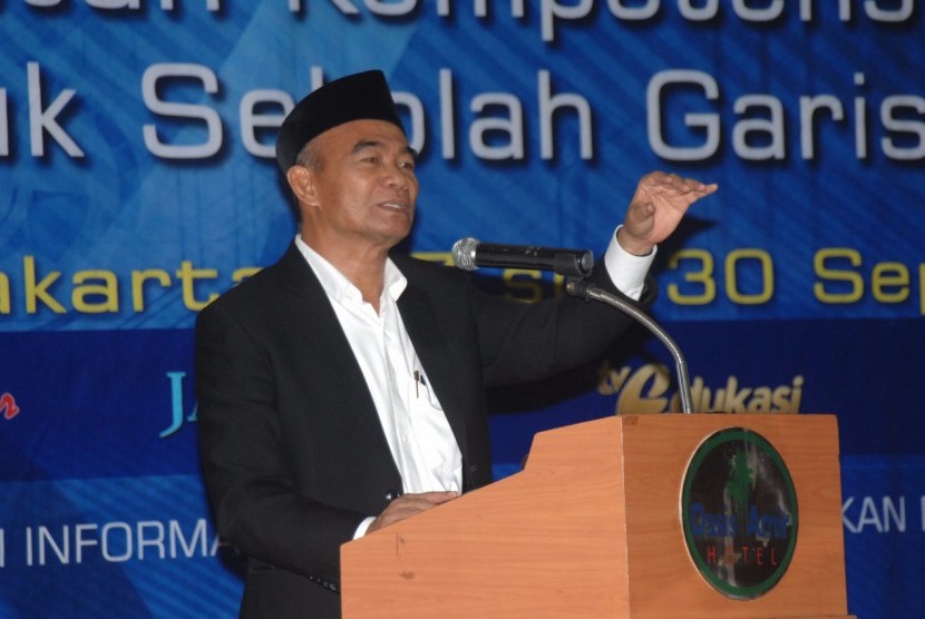 Mendikbud, Prof. Dr. Muhadjir Effendy, dalam agenda Pustekkom Kemdikbud, di Hotel Oasis Amir, Jakarta (27/09/2017).