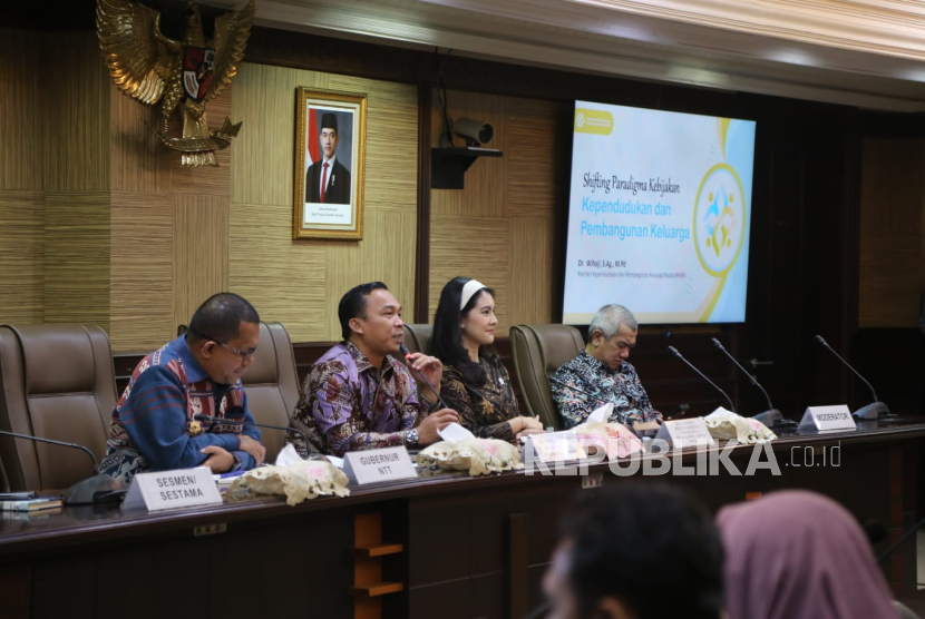 Mendukbangga Wihaji menerima kunjungan kerja Gubernur NTT beserta jajaran di Kantor Kemendukbangga/BKKBN, Jakarta Timur pada Rabu, (19/03/2025).