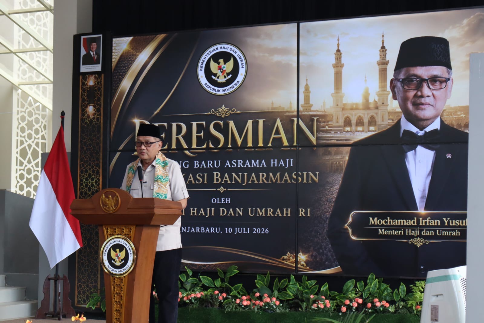 Setara Hotel Bintang Tiga, Asrama Haji Embarkasi Banjarmasin Diresmikan Menhaj