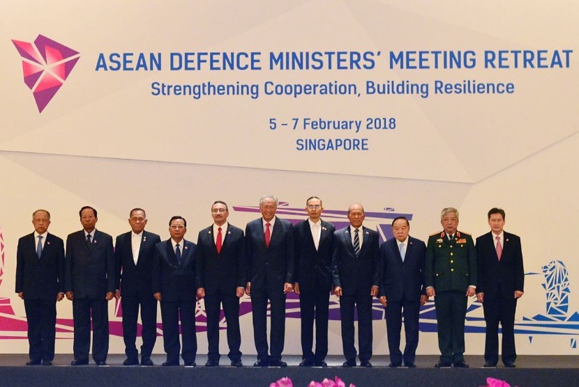 Menhan Ryamizard Ryacudu saat menghadiri ASEAN Defense Ministers Meeting (ADMM) 