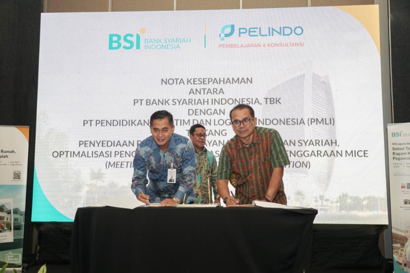 Menindaklanjuti kerja sama yang sudah terjalin dengan baik antara perusahaan di bawah naungan Pelindo Group dengan Bank Syariah Indonesia, Tbk. (BSI), hari ini PT Pendidikan Maritim dan Logistik Indonesia (PT PMLI) menandatangani nota kesepahaman atau MoU dengan BSI.