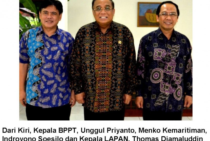 menko maritim, kepala LAPAN dan kepala BPPT