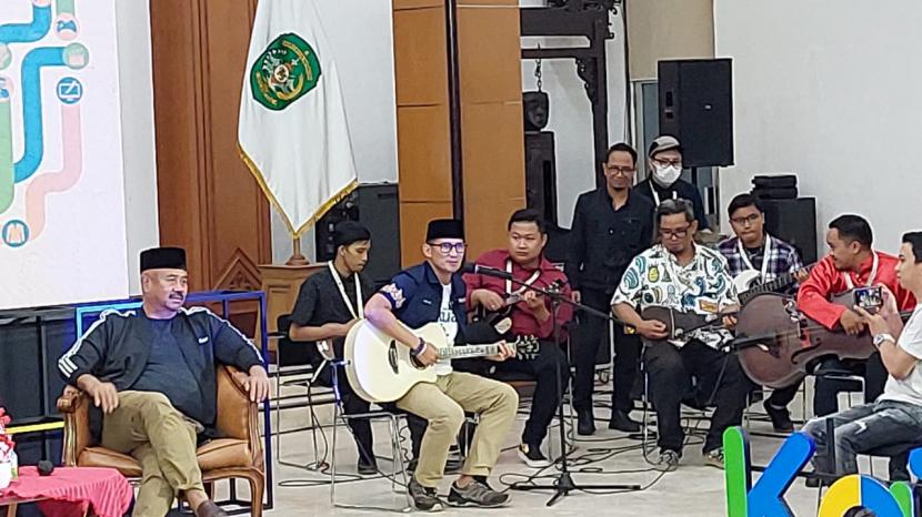 Menparekraf Sandiaga Uni mengatakan, Kukar telah masuk dalam ekosistem ekonomi kreatif melalui Penilaian Mandiri Kabupaten kota Kreatif Indonesia (PMK3I) pada tahun 2019 dengan subsektor ekraf unggulannya adalah seni pertunjukan. 