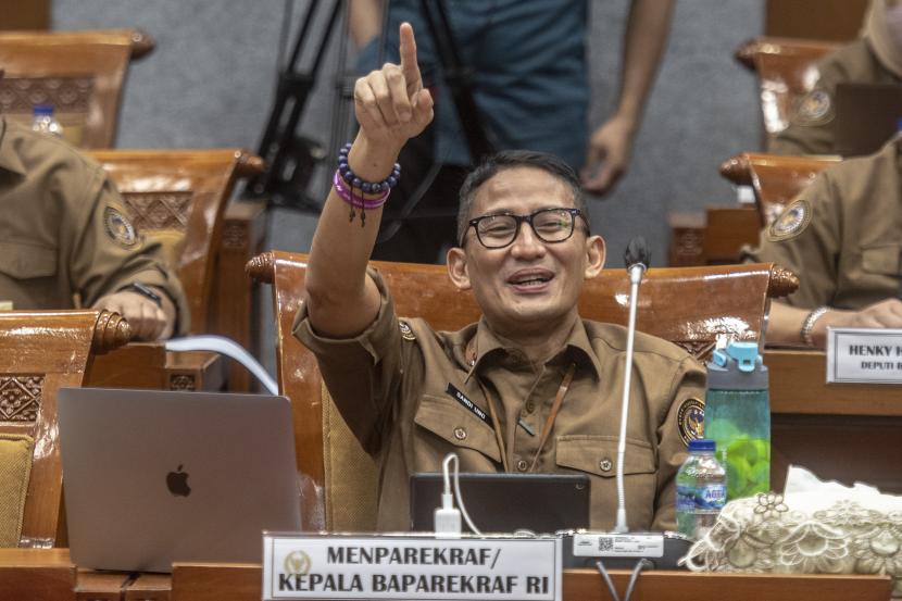 Menparekraf Sandiaga Uno menyatakan siap menjadi capres pada Pilpres 2024, meski Gerindra telah resmi mengusung Prabowo Subianto sebagai capres. (ilustrasi)