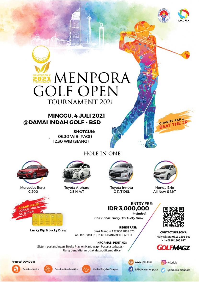 Menpora Golf Open Tournament 2021