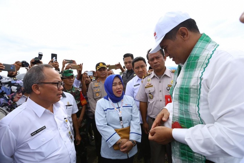 Mentan Amran Sulaiman melakukan kunjungan ke Konawe Sulawesi Tenggara.