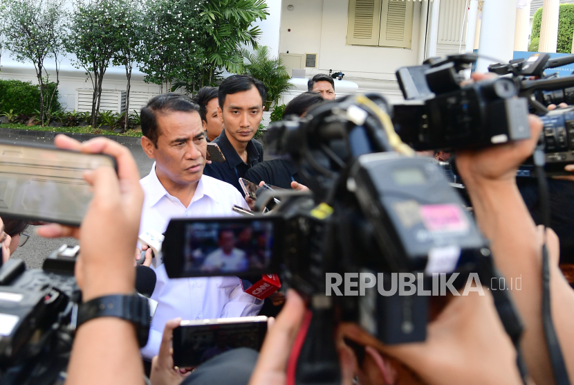 Mentan Andi Amran Sulaiman di Istana Kepresidenan Jakarta, Rabu (30/7/2025). 