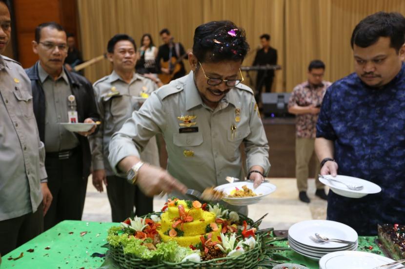 Mentan Syahrul Yasin Limpo jamin ketersediaan stok pangan.(Kementan)