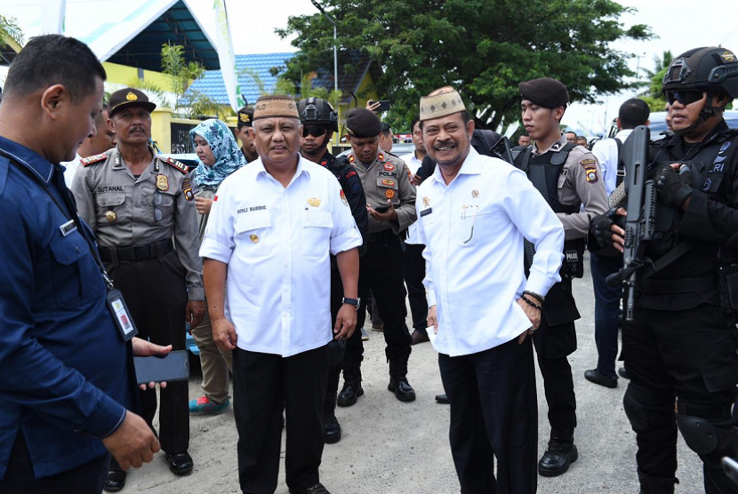     Mentan Syahrul Yasin Limpo menghadiri pelepasan ekspor produk pertanian Gorontalo.
