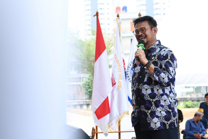 Mentan Syahrul Yasin Limpo menghadiri Musyawarah Wilayah Badan Pengurus Wilayah Kerukunan Keluarga Mandar Sulawesi Barat (BPW KKMSB) di Taman Wisata Kalijodo, Ahad (24/11). 