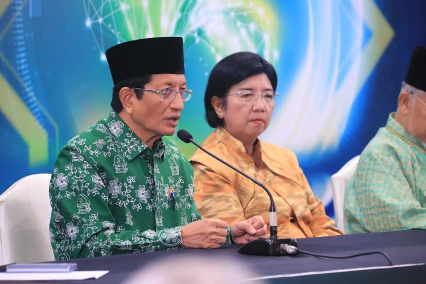 Menteri Agama (Menag) Prof KH Nasaruddin Umar di Konferensi dan Pertemuan Tahunan World Zakat and Waqf Forum (WZWF) yang dihadiri perwakilan 43 negara, di JCC, Jumat (1/11/2024) malam.