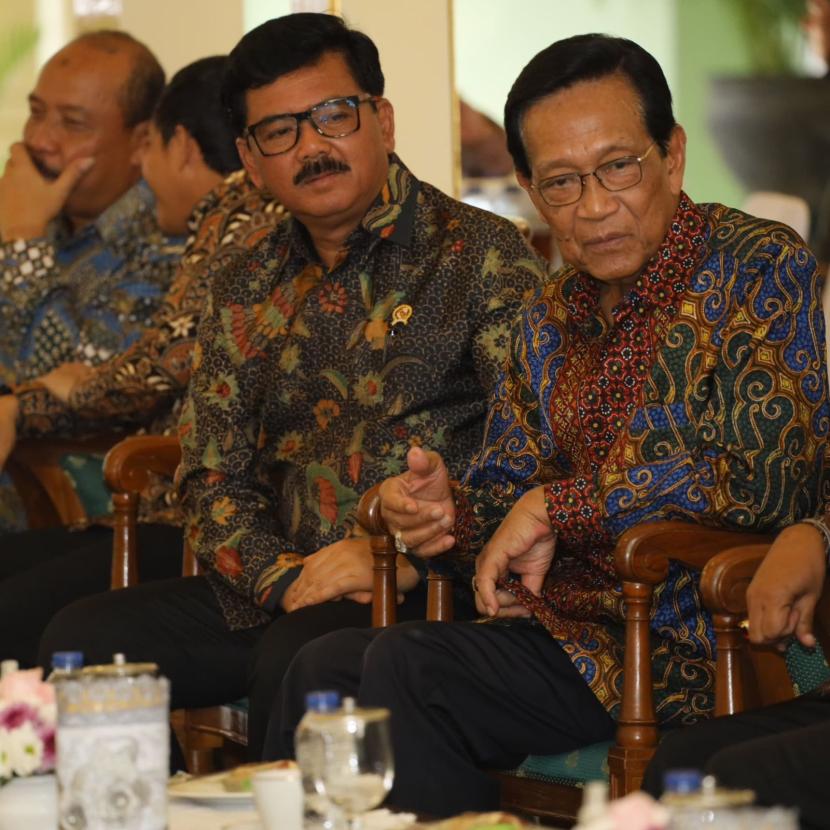 Menteri ATR/BPN Hadi Tjahjanto dan Gubernur DIY Sri Sultan Hamengkubowono X.