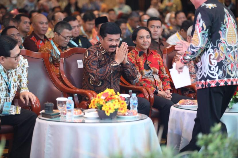 Menteri ATR/BPN Hadi Tjahjanto di Pembukaaan GTRA Summit 2023, di Tanjung Balai Karimun, Kepulauan Riau, pada Rabu 30 Agustus 2023. 