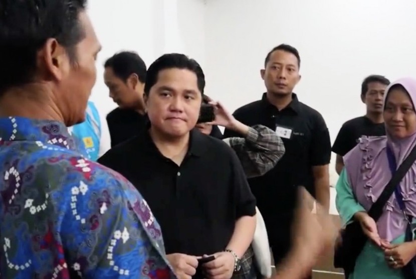 Erick Sudah Kantongi Nama Direksi Garuda Indonesia. Foto:   Menteri Badan Usaha Milik Negara (BUMN), Erick Thohir 