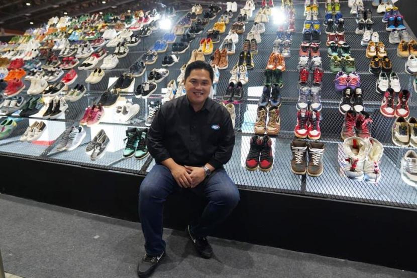  Menteri Badan Usaha Milik Negara (BUMN) Erick Thohir mendukung penuh penyelenggaraan Urban Sneaker Society (USS) 2021 di Jakarta Convention Center, Senayan, Jakarta. 