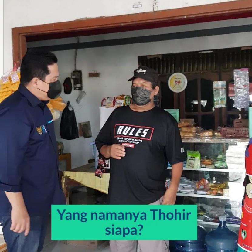 Menteri BUMN Erick Thohir dan Pak Thohir di Yogyakarta