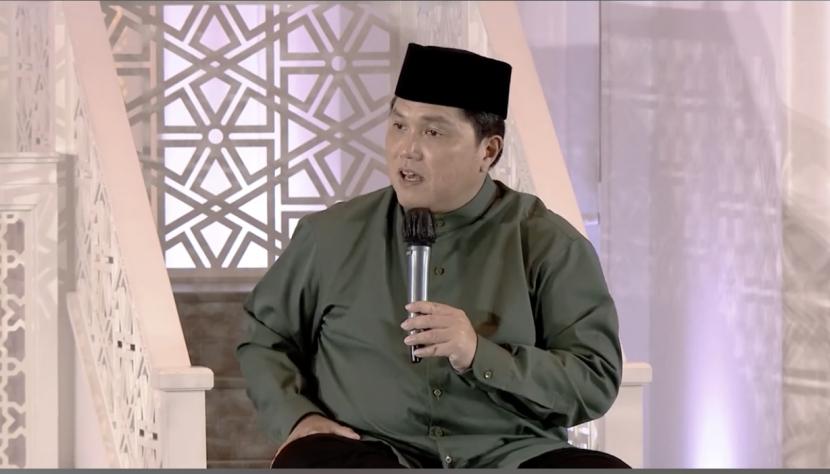 Menteri BUMN Erick Thohir. Keunggulan yang dimiliki Erick Thohir dinilai bisa menjadi modal untuk maju jadi cawapres di Pilpres 2024.