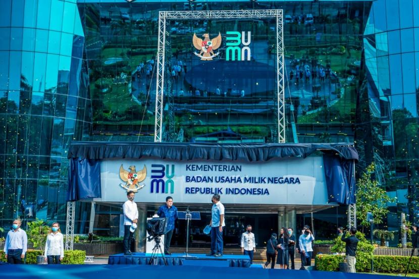Kantor BUMN (ilustrasi). Kementerian BUMN mengesahkan rencana kerja dan anggaran perusahaan (RKAP) 2021 PT Perusahaan Perdagangan Indonesia (Persero) atau PPI dalam RUPS yang dilakukan secara virtual pada Senin (8/2). 