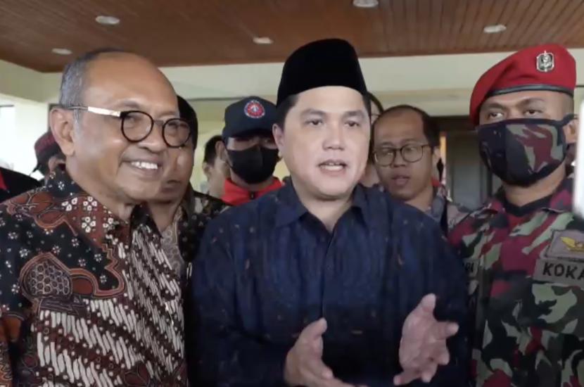 Menteri BUMN Erick Thohir menggandeng Muhammadiyah guna mendorong kemandirian umat di sektor ekonomi.