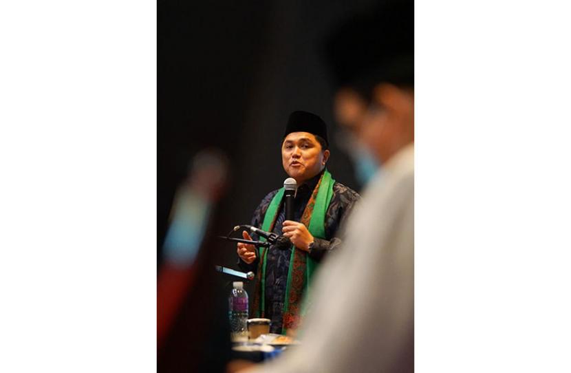Relawan Jaringan Komunitas Erick Thohir (Jaket) Presiden 2024 Kabupaten Brebes, Jawa Tengah, menilai Erick Thohir berperan aktif dalam mengembangkan ekonomi syariah di Indonesia.