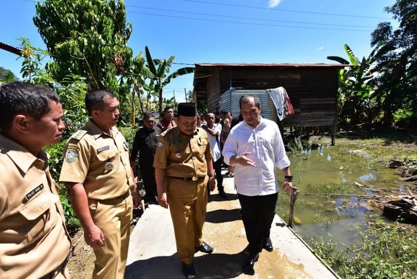 Menteri Desa, Pembangunan Daerah Tertinggal, dan Transmigrasi Marwan Jafar, melakukan kunjungan kerja ke kabupaten Malinau