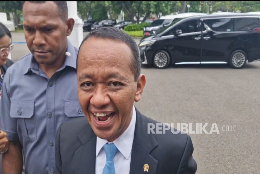 Menteri Energi dan Sumber Daya Mineral (ESDM) Bahlil Lahadalia di Istana Kepresidenan Jakarta, Jumat (7/3/2025).