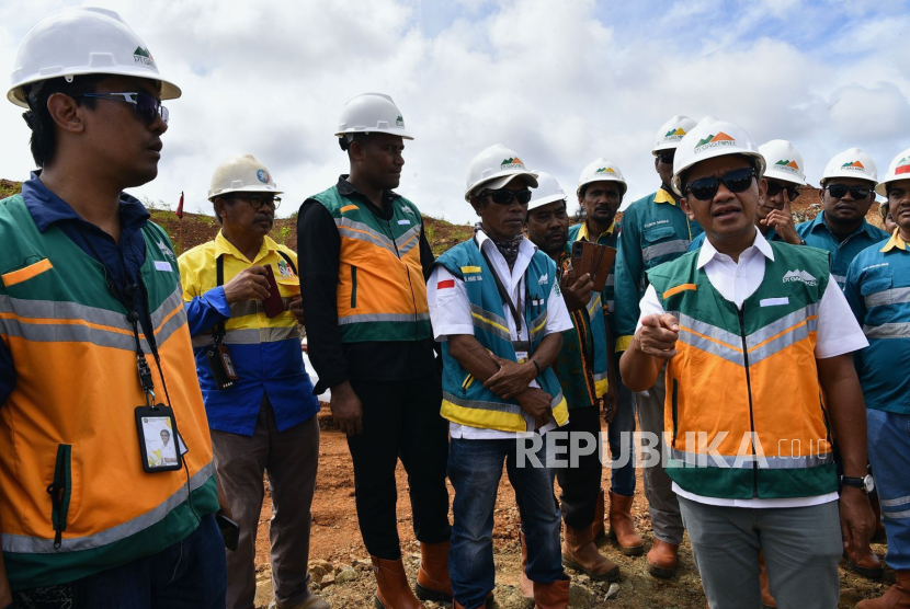 Menteri ESDM Bahlil Lahadahlia ke Pulau Gag, Sabtu (7/6/2025)