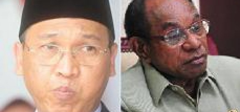 Menteri ESDM Darwin Saleh dan Menteri Perhubungan Freddy Numberi