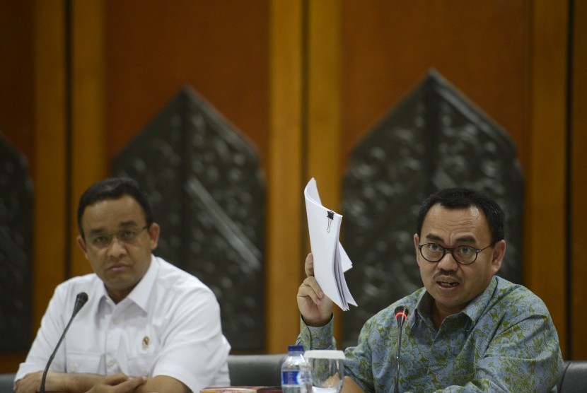 Sudirman Said (kanan) dan Anies Baswedan.