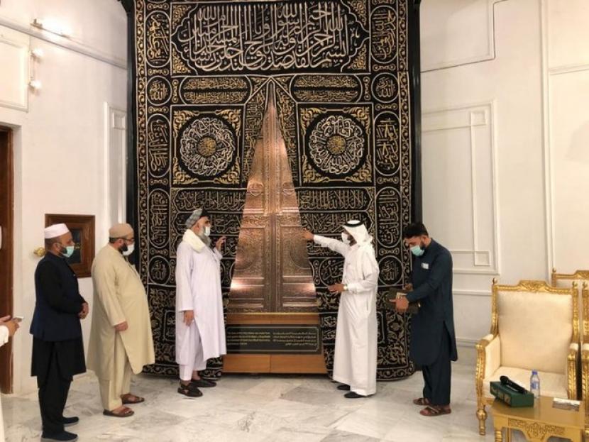 Menteri Federal Pakistan untuk Urusan Agama dan Kerukunan Antaragama Mufti Abdul Shakur telah mengunjungi Kompleks Raja Abdulaziz untuk Kabah, Senin (16/5/2022).