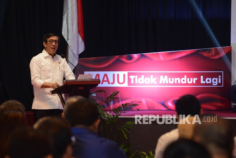 Menteri Hukum dan Ham Yasonna H Laoly 