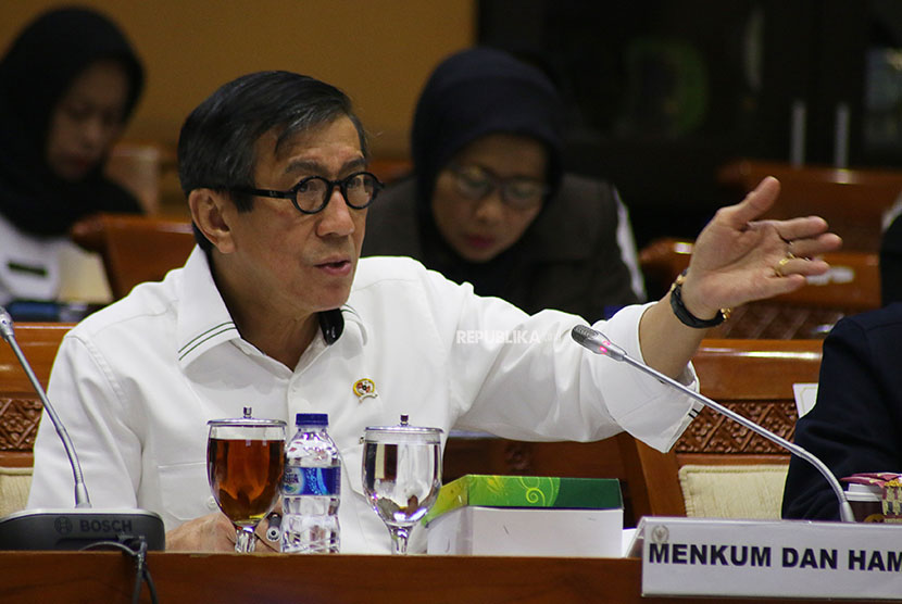  Menteri Hukum dan HAM Yasonna Laoly.