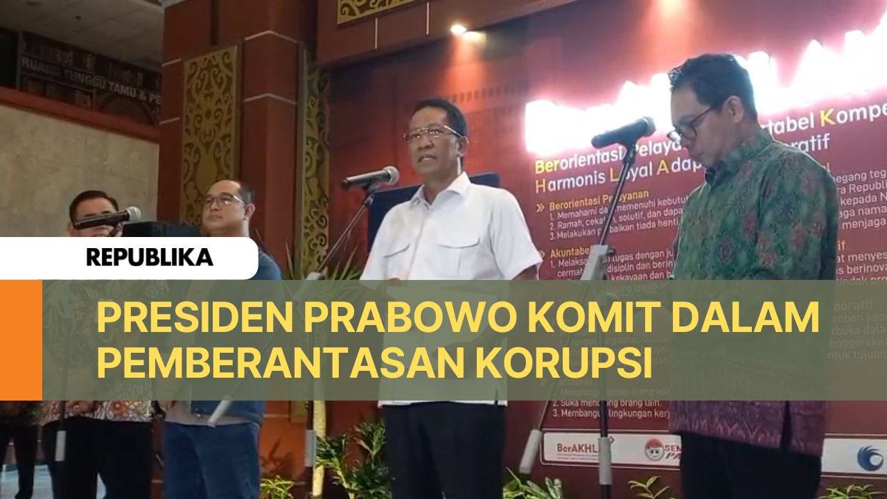 Menkum: Jangan Ragukan Komitmen Presiden Berantas Korupsi