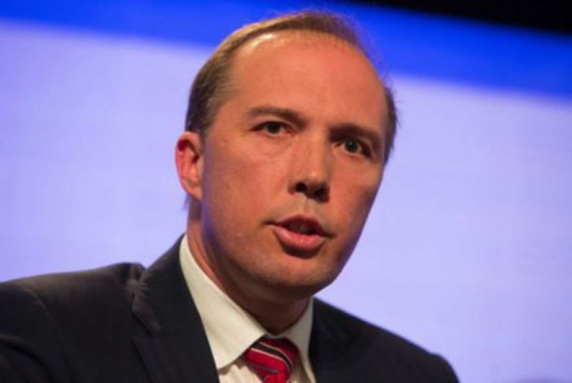 Menteri Imigrasi Australia Peter Dutton yang baru mengganti Scott Morrison. 