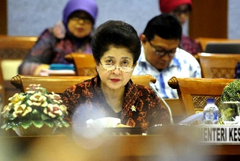 Menteri Kesehatan Nila Djuwita F Moeloek.