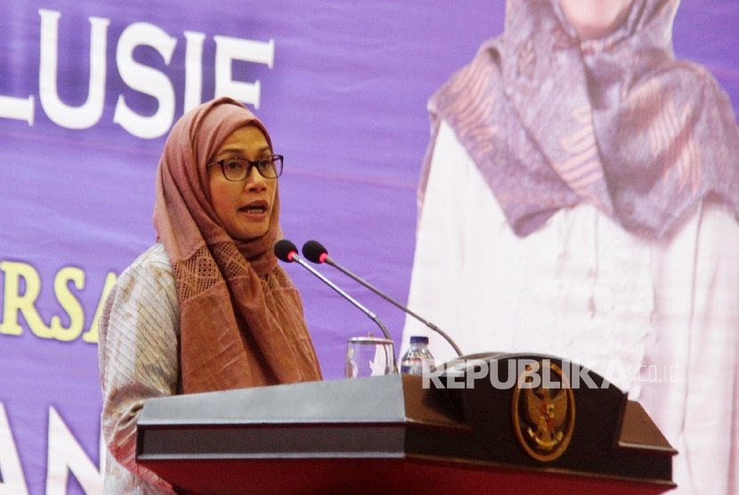 Menteri Keuangan Sri Mulyani Indrawati memberi Kuliah Umum di Universitas Syiah Kuala (Unsyiah), Banda Aceh, Kamis (5/1).