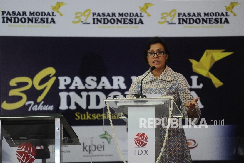 Menteri Keuangan Sri Mulyani. (Republika/Tahta Aidilla)