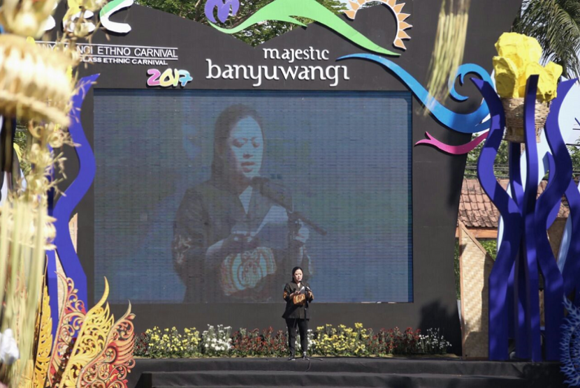 Menteri Koordinator Bidang Pembangunan Manusia dan Kebudayaan (Menko PMK), Puan Maharani.