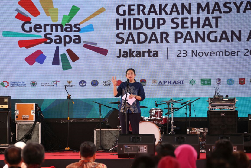 Menteri Koordinator Bidang Pembangunan Manusia dan Kebudayaan (Menko PMK) Puan Maharani.