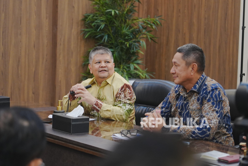Menteri Koordinator Bidang Perekonomian, Airlangga Hartarto, menerima Tim Indonesian Sustainable Palm Oil (ISPO) bersama para pemangku kepentingan industri sawit. 