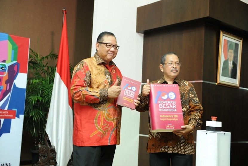 Menteri Koperasi dan UKM, AAGN Puspayoga dalam peluncuran 100 Koperasi Besar Indonesia
