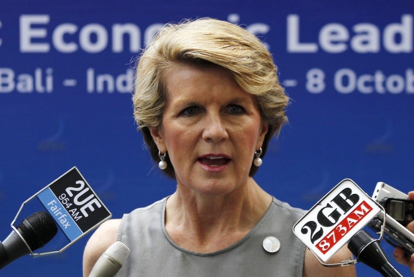 Australian Minister of Foreign Affairs Julie Bishop is reported to visit Indonesia on Thursday. (File photo)