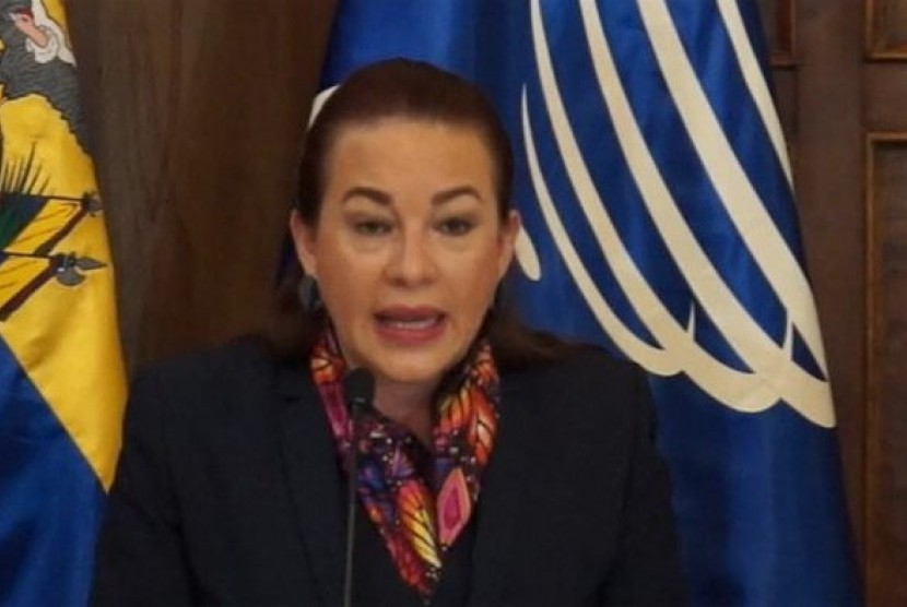 Menteri Luar Negeri Ekuador Maria Fernanda Espinosa.