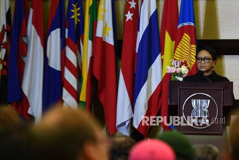Menteri Luar Negeri Retno Marsudi. Kemitraan ASEAN-G7 didorong untuk mempercepat pemulihan sosial ekonomi. Ilustrasi.