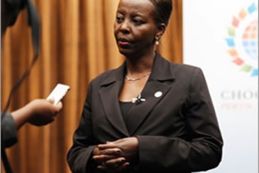 Menteri Luar Negeri Rwanda Louise Mushikiwabo.